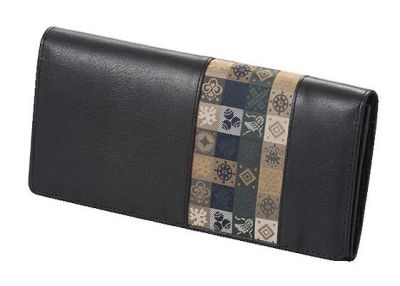 石畳緞子 （19×9.5×2cm）ブラック■美術工芸織物