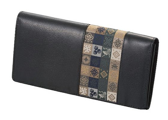 石畳緞子 （19×9.5×2cm）ブラック■美術工芸織物