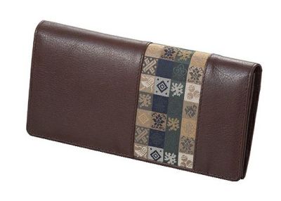 石畳緞子 （19×9.5×2cm）ブラウン■美術工芸織物