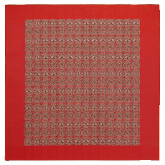 円紋白虎朱雀文錦 （91×93cm）レッド□美術工芸織物 | cucan ネット