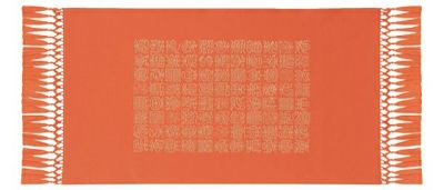百寿文錦 （34×60cm）オレンジ■美術工芸織物