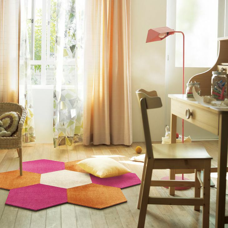 タイルカーペット R-5000 （43×50cm）同色4枚セット 施工例03