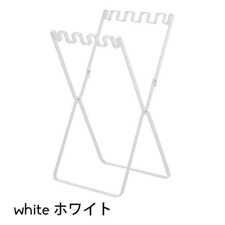 台所 ゴミ箱 ゴミ袋＆レジ袋スタンド タワー（ホワイト） イメージ