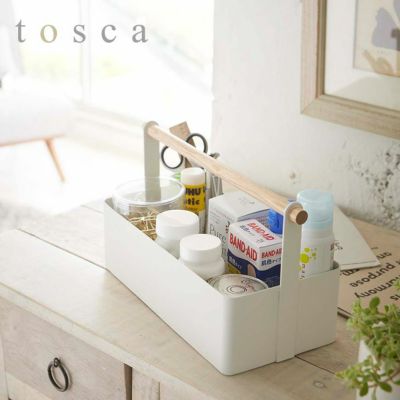 小物収納ボックス ツールボックス トスカ L（ホワイト） イメージ