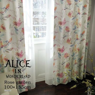 遮光 カーテン ALICE/アリス ローズガーデン（幅100×丈135cm）1枚入