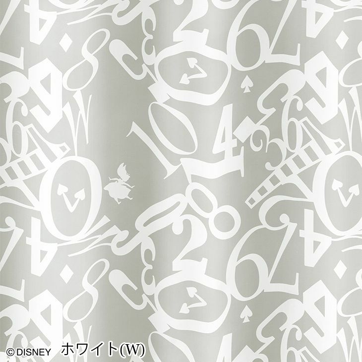レース カーテン ALICE/アリス クロック（幅100×丈198cm）1枚 ホワイト