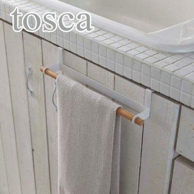 tosca トスカ キッチンタオルハンガーワイド（ホワイト） イメージ01