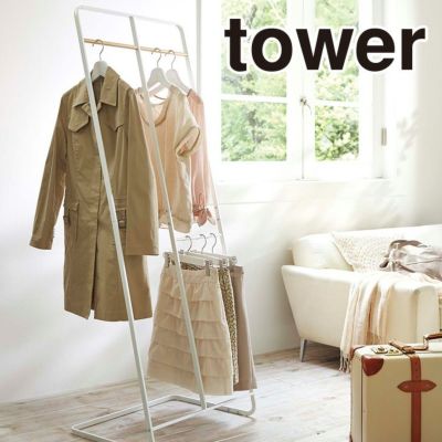tower タワー コートハンガーワイド（ホワイト） イメージ01