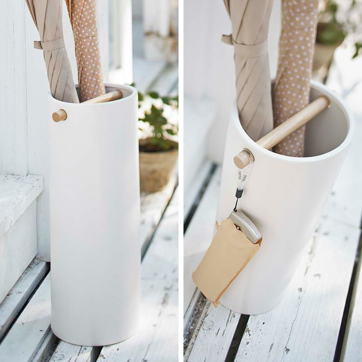 como コモ 陶器傘立て スリム（ホワイト） イメージ02