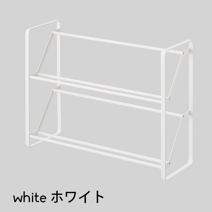 frame フレーム スリムシューズラック2段（ホワイト） イメージ01