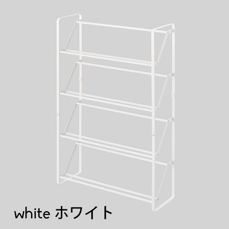 frame フレーム スリムシューズラック4段（ホワイト） イメージ01