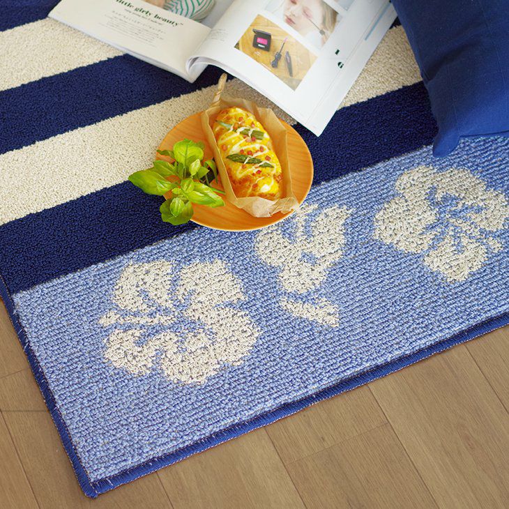 Hi-standard ハイスタ ラグマット 新品未使用 サヤンサヤン ラグ ラグマット 2畳 江戸間 カーペット 防ダニ 日本製