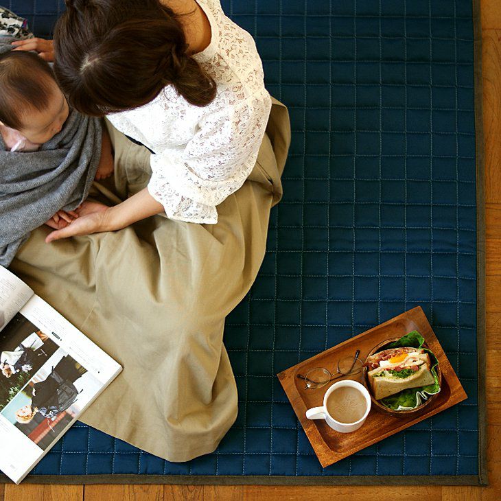 ラグ レザータッチ キルトラグ（185×240cm） メイン イメージ07