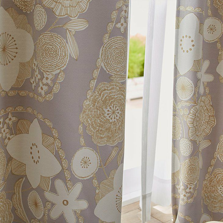 北欧 遮光 カーテン IHANA/イハナ（幅100×丈135cm）1枚入 グレー施工例イメージ2