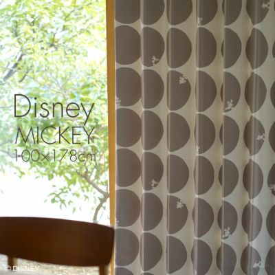 遮光 カーテン MICKEY/ミッキー スコープ (幅100×丈178cm)