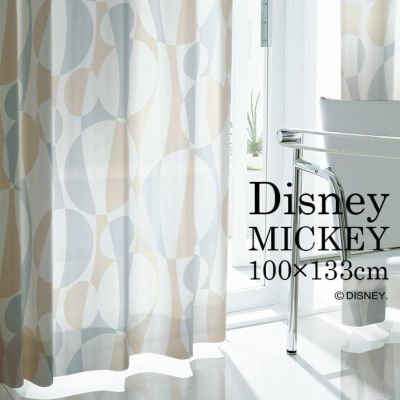 レース カーテン Mickey ミッキー シルエットウェーブ 幅100 丈198cm Cucan ネットショップ