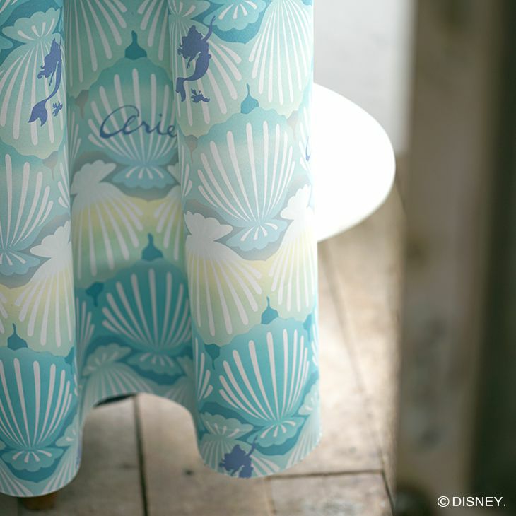 遮光 カーテン PRINCESS/プリンセス シェル (幅100×丈135cm)柄アップ