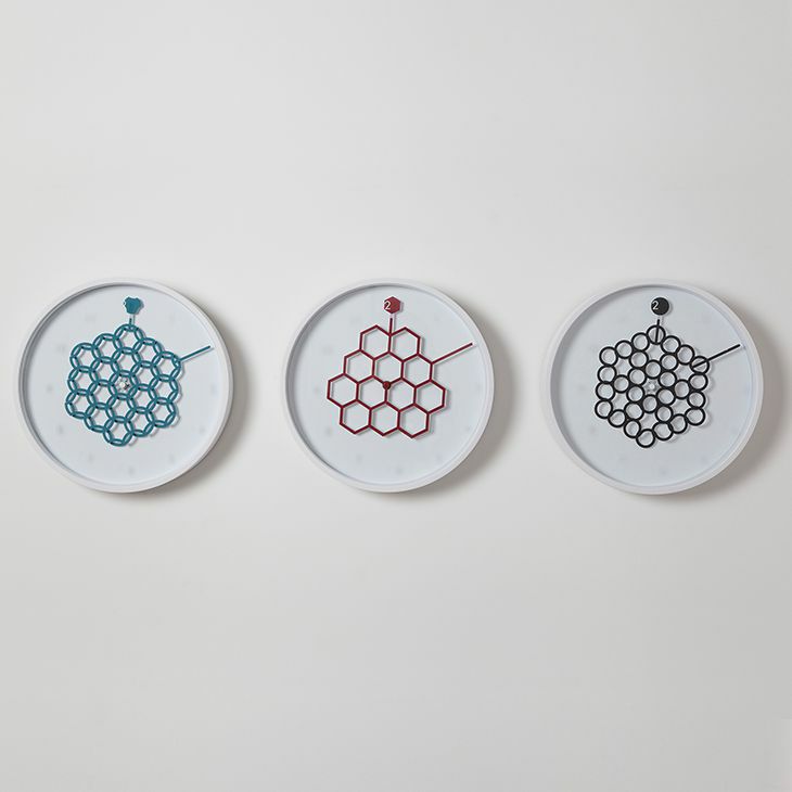 イケックス 北欧 タングルクロック（ハニーレッド） イメージ01