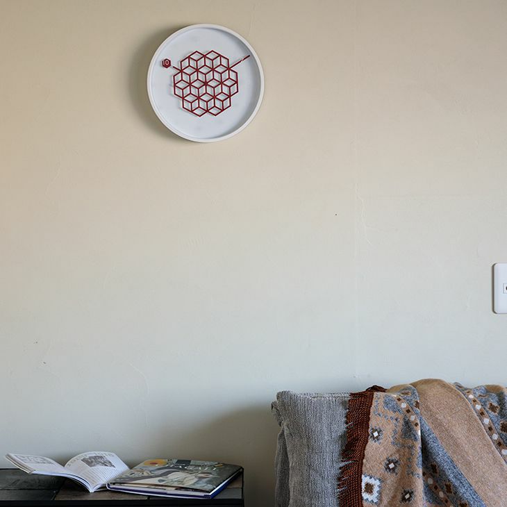 イケックス 北欧 タングルクロック（ハニーレッド） イメージ05