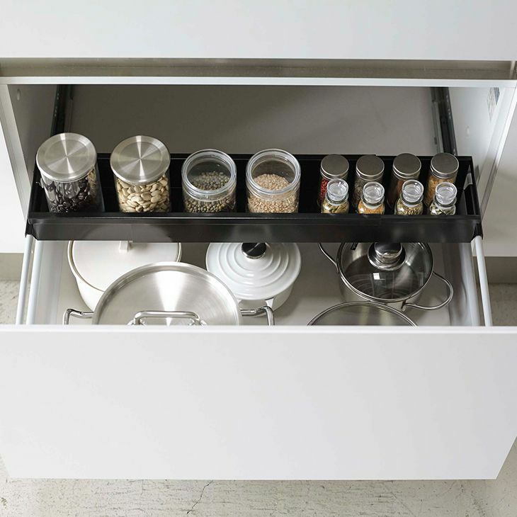 tower タワー シンク下収納ラック スリム(ブラック) イメージ04