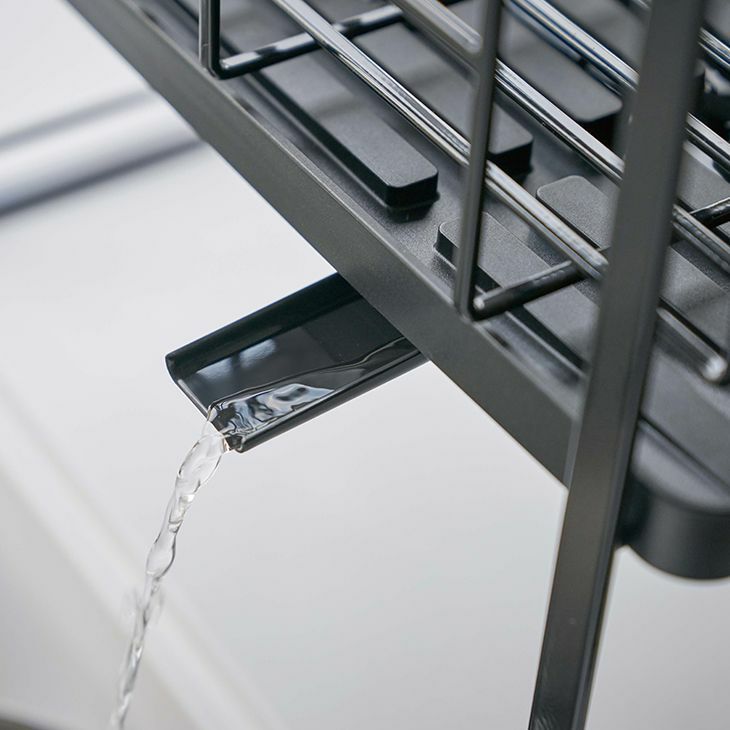 tower タワー ツーウェイ水切りワイヤーバスケット2段(ブラック) イメージ05