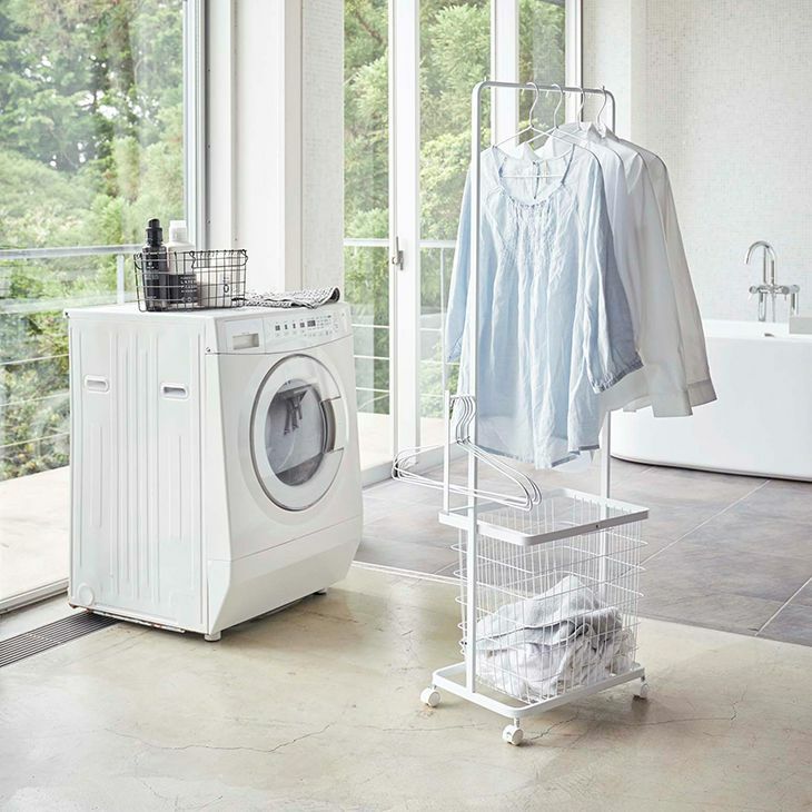 tower タワー ランドリーハンガーカート セット(ホワイト) イメージ01