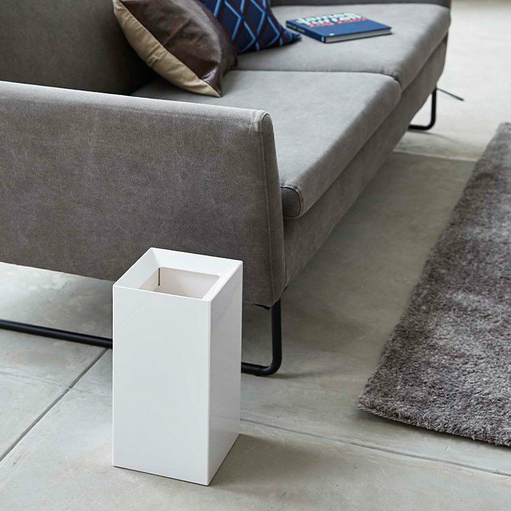 tower タワー トラッシュカン 9L 角型 ダストボックス(ホワイト) メイン