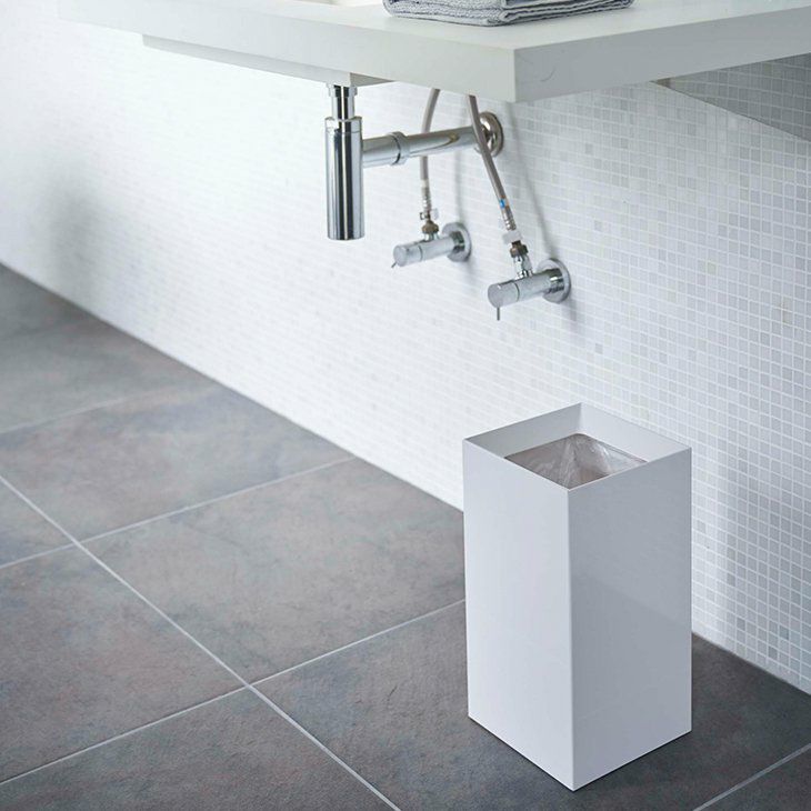 tower タワー トラッシュカン 9L 角型 ダストボックス(ホワイト) イメージ01