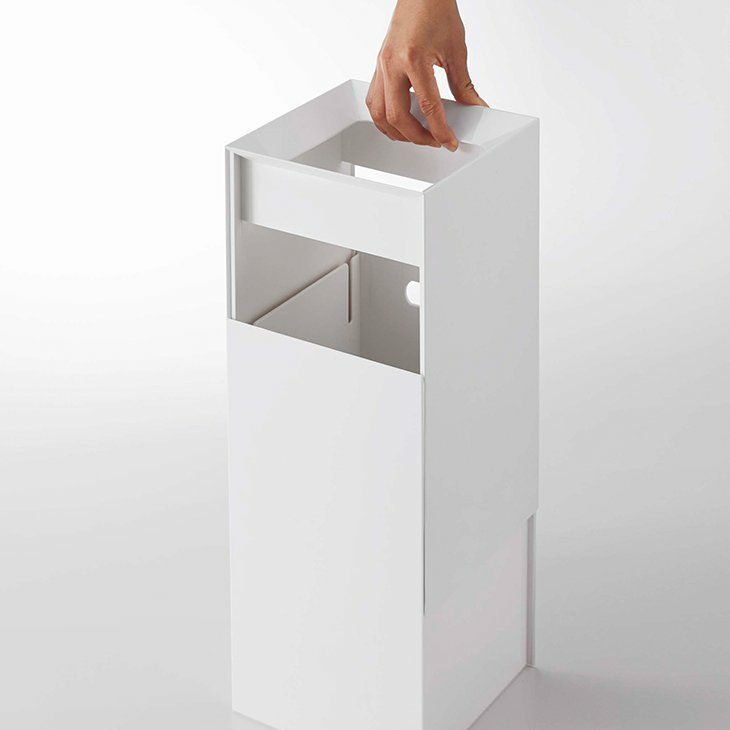 tower タワー トラッシュカン 9L 角型 ダストボックス(ホワイト) イメージ02