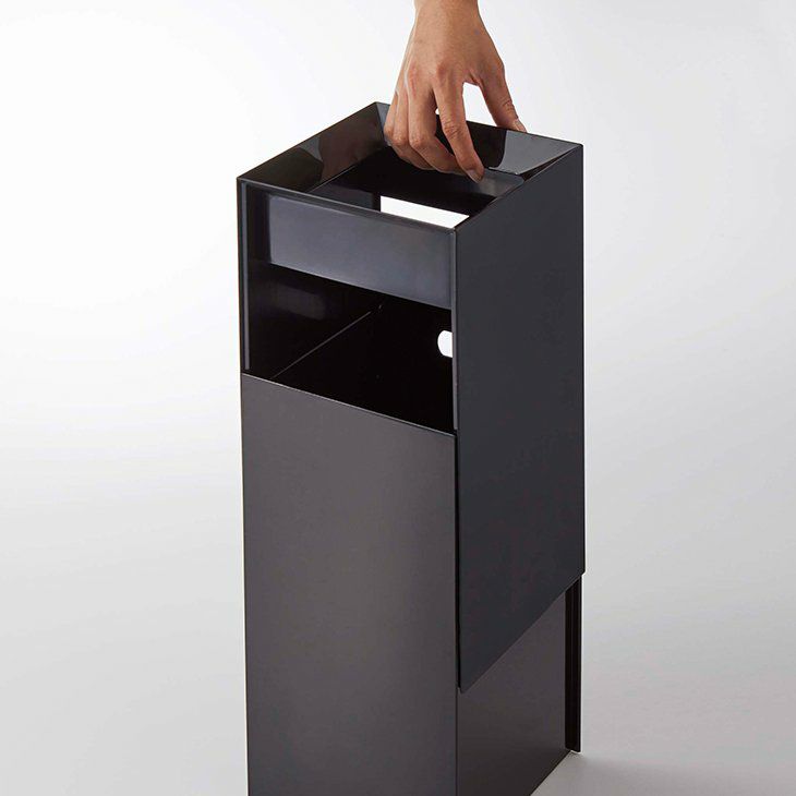 tower タワー トラッシュカン 9L 角型 ダストボックス(ブラック) イメージ02