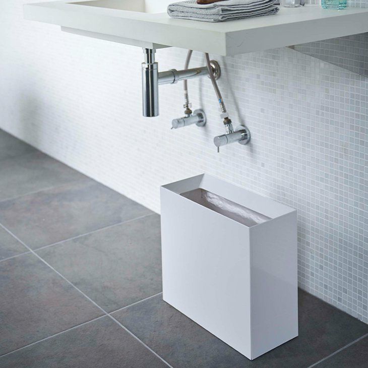 tower タワー トラッシュカンワイド 15L 角型 ダストボックス(ホワイト) イメージ01