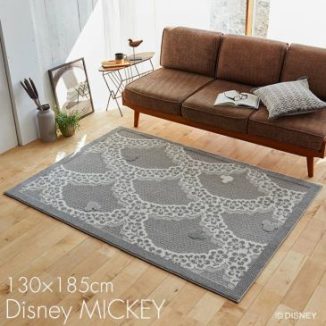 Mickey/ミッキー フラワーリースラグ DRM-1071 (90×130cm) メインイメージ