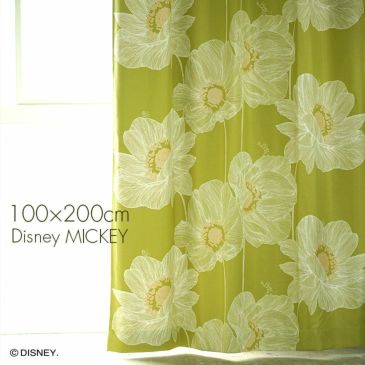 遮光 カーテン MICKEY/ミッキー オオキイアネモネ (幅100×丈200cm) メインイメージ