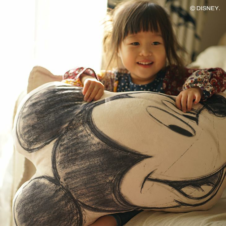 Mickey/ミッキーフェイスクッション LCU-004 (44×62cm) イメージ01