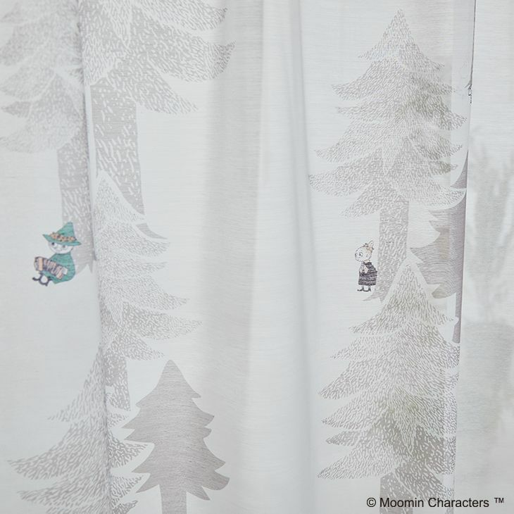 MOOMIN ムーミン　レースカーテン PUUT プート100×176 2枚 楽天市場】カーテン レース MOOMIN/PUUT BORDER voile プート