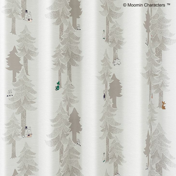 MOOMIN ムーミン　レースカーテン PUUT プート100×176 2枚 カーテン レース MOOMIN/PUUT プート (幅100×丈133cm) 1枚入