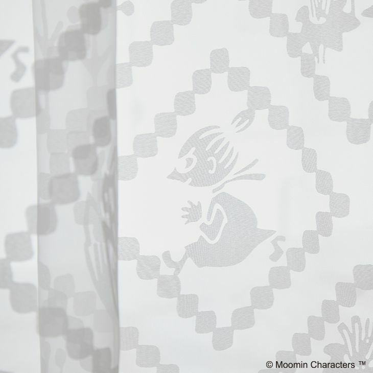 レースカーテンMOOMIN/ムーミンヒシガタ（アップ01）