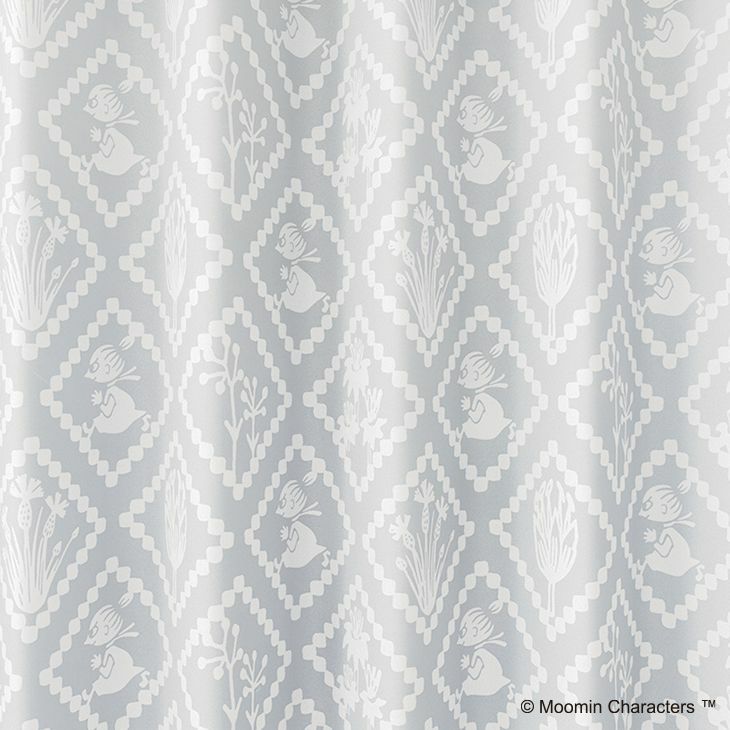 レースカーテンMOOMIN/ムーミンヒシガタ（ホワイト）