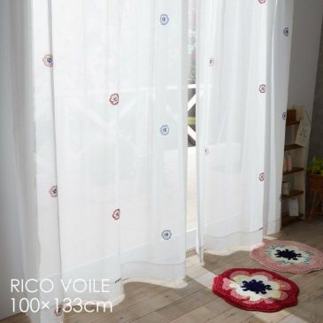 レースカーテン Rico Voile リコボイル 幅100 丈176cm 1枚入 Cucan ネットショップ