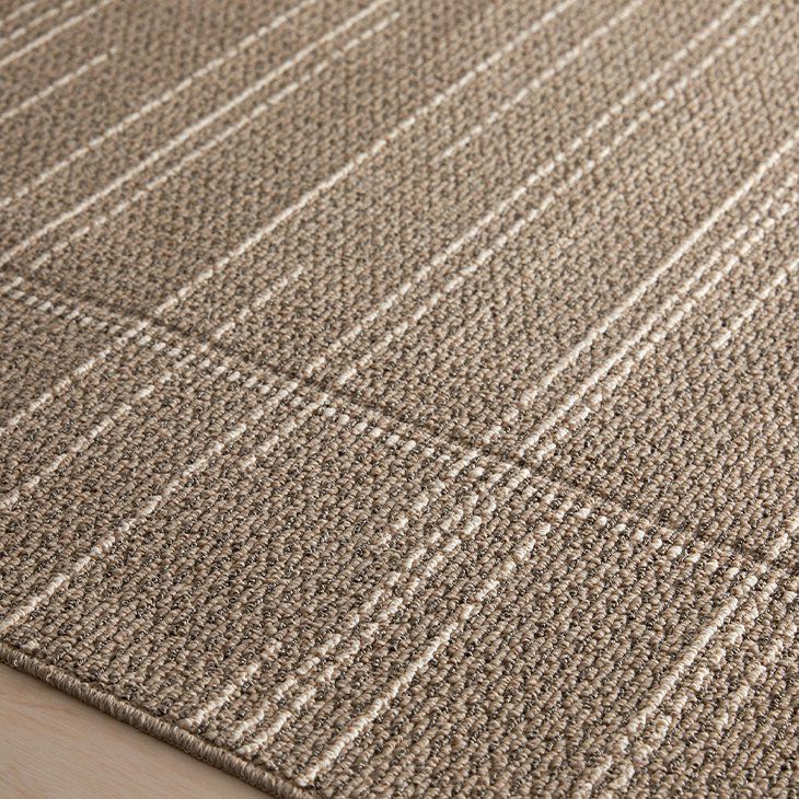 丸洗いできるダイニングラグＤＫウッド170×220cm（アップ）