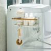 toscaトスカホースホルダー付き洗濯機横マグネットラックホワイト(イメージ02)
