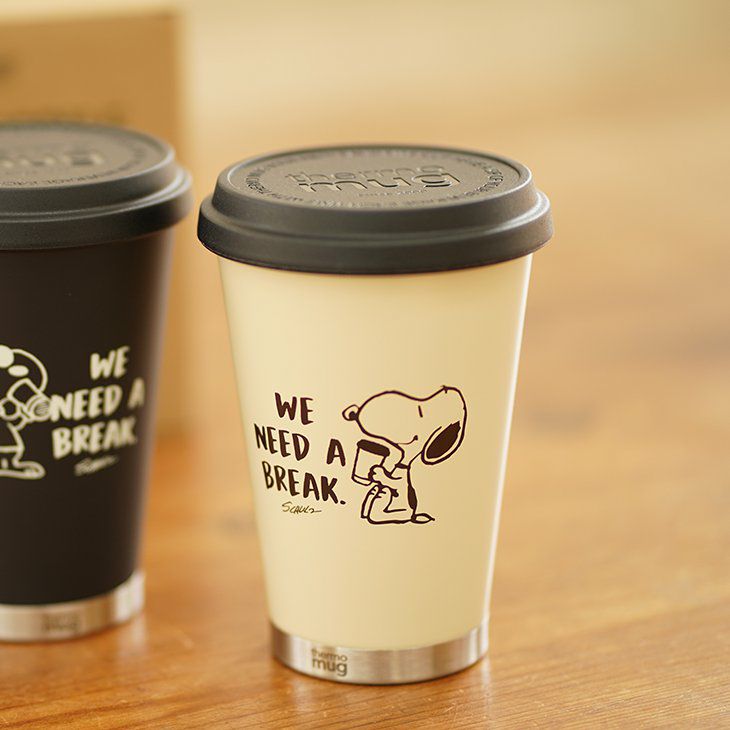 Peanuts ピーナッツ ふた付きタンブラー 260ml アイボリー Cucan ネットショップ