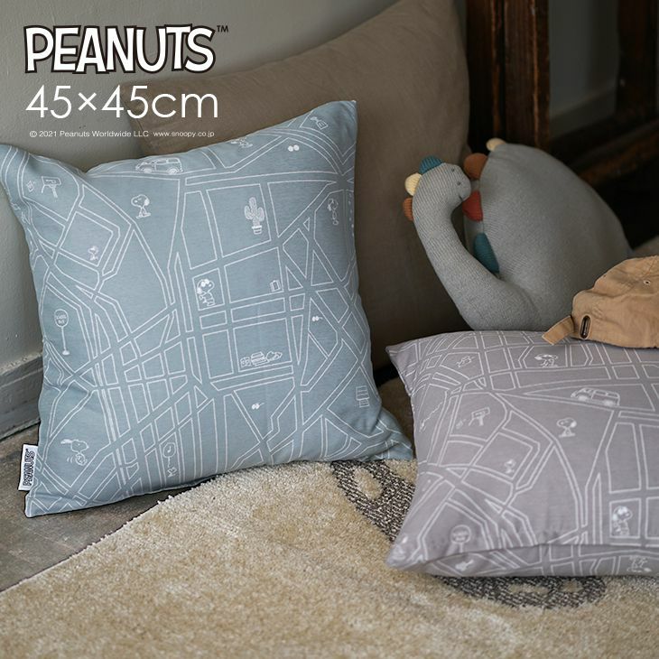 クッションカバー PEANUTS/City scape シティースケープ (45
