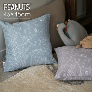 クッションカバー PEANUTS/City scape シティースケープ (45×45cm