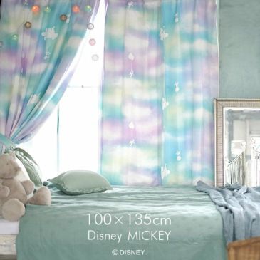 遮光 カーテン MICKEY/Mellow メロウ (幅100×丈135cm) 1枚入 | クー