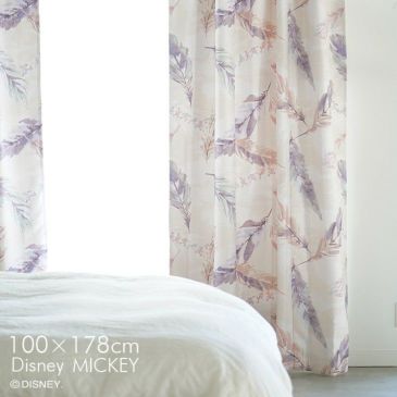 遮光カーテンMICKEY/ミッキーフラン幅100×丈178cm（イメージ）