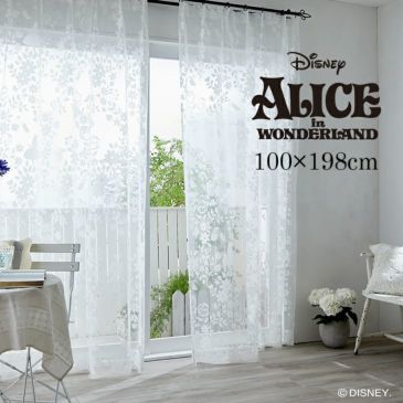 レースカーテンALICE/アリススウィートフラワーボイル幅100×丈198cm（イメージ）