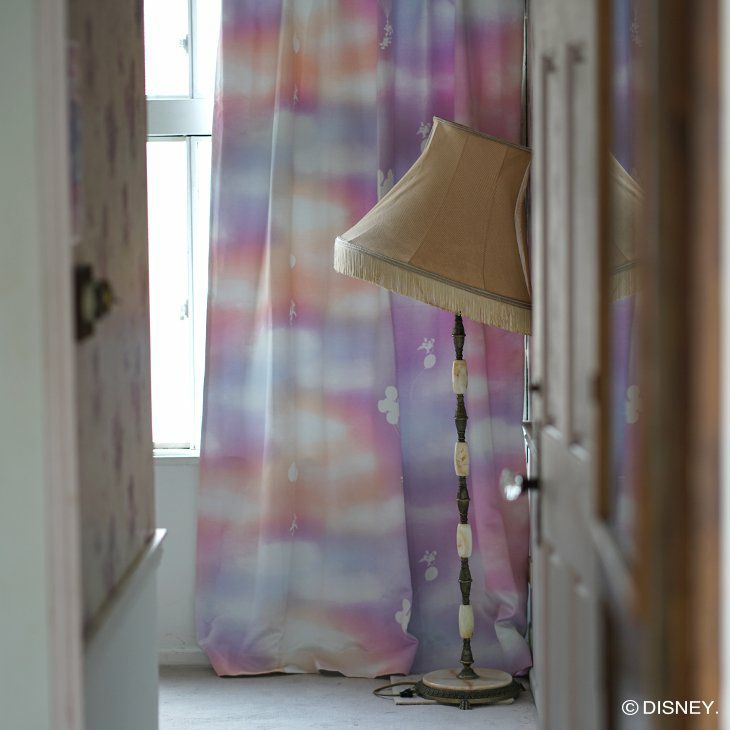 遮光オーダーカーテンMICKEY/Mellowメロウ（ピンクイメージ）