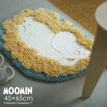MOOMIN/ムーミンフラッフィームーミンマット45×65cm（イメージ）
