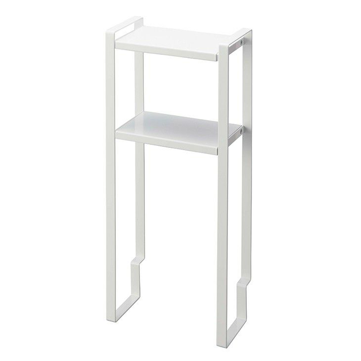 towerタワートイレキャビネット中伸縮ラック2段(ホワイト)（イメージ04）